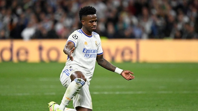 Vinícius trong đội hình của Real Madrid