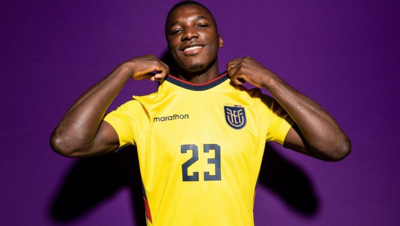 Trong màu áo ĐT Ecuador, anh thể hiện phong thái chững chạc và bản lĩnh