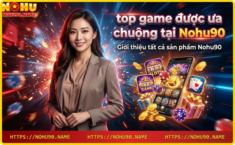 Danh mục sản phẩm Nohu90 - Slot, bài, live casino, thể thao, xổ số