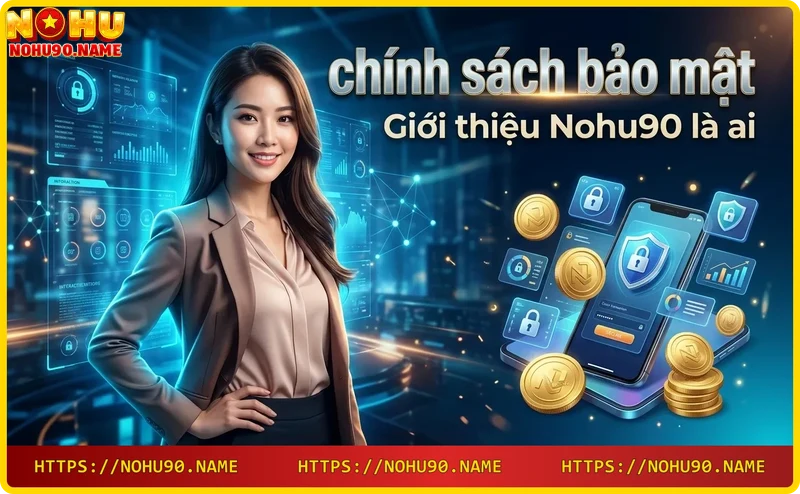 tòa nhà casino tương lai với khiên bảo mật và dữ liệu số, đại diện cho Nohu90 nhà cái uy tín